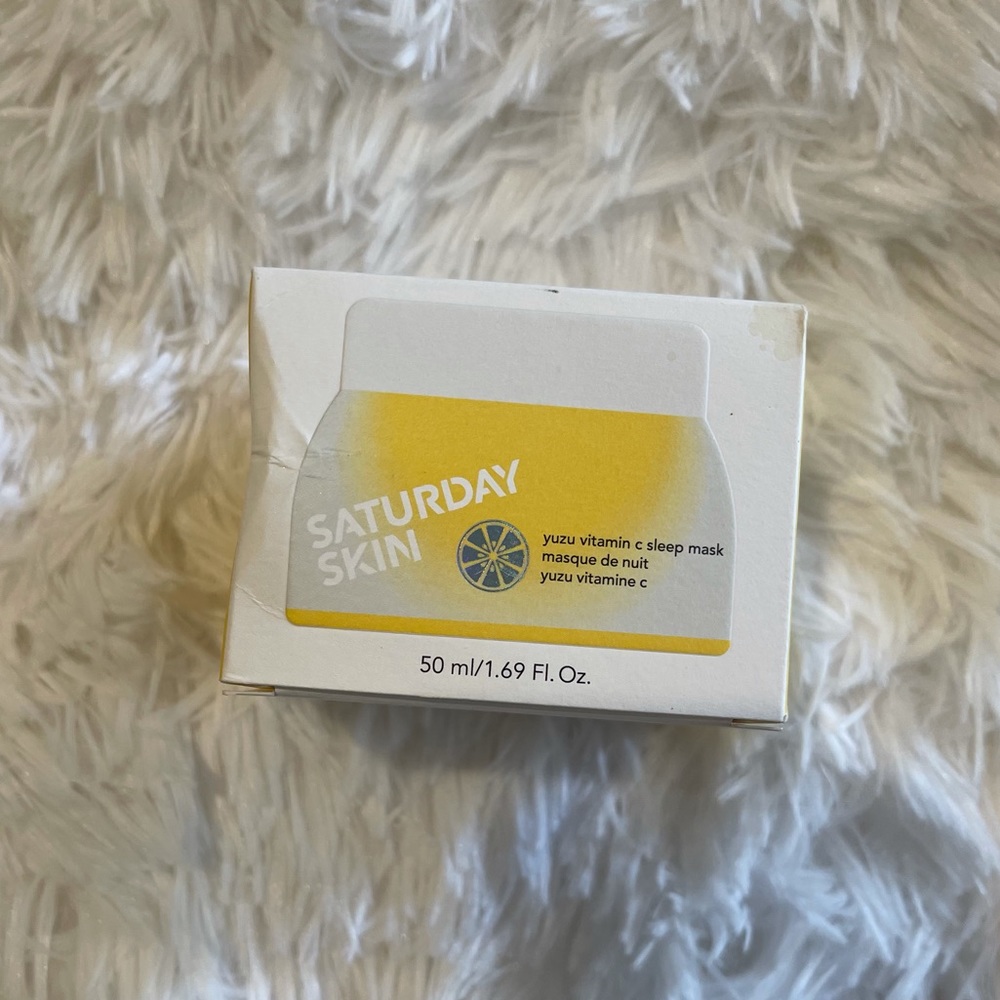 NWT Yuzu Vitamin C Sleep Mask Saturday Skin
